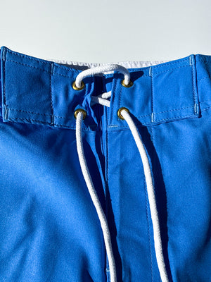Short de bain Boardshort de surf Damier bleu blanc
